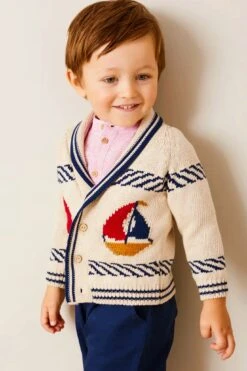 Boat Motif Shawl Neck Nautical Cardigan In Beige -Urban Motion 0f67cy9JwcEUACAqZJDWaQMk11dPxrBp 1