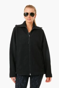 Varley Black Olivia Fleece Jacket
