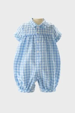 Seersucker Babysuit