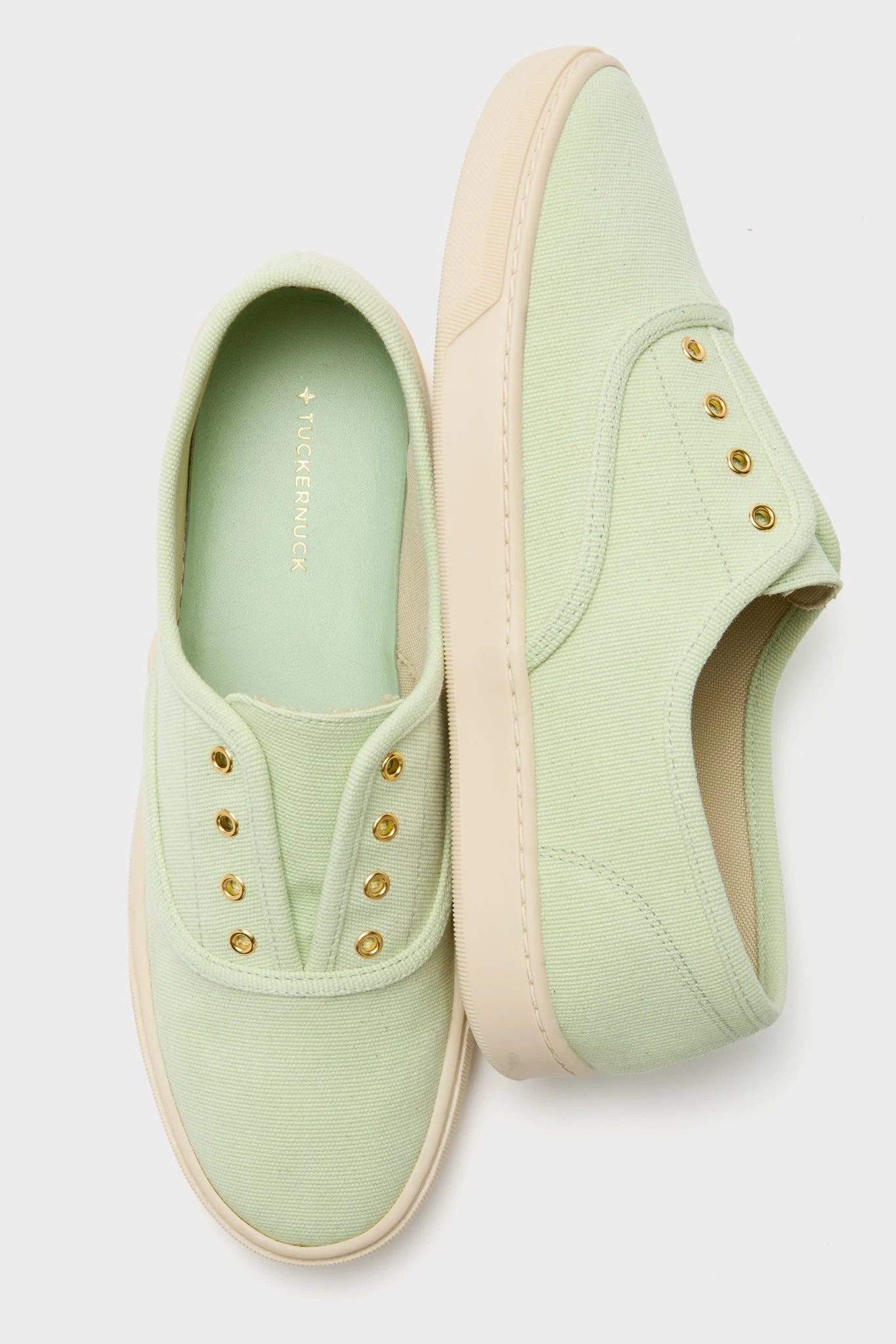 Pistachio Canvas Bea Sneakers 6 Pistachio Canvas Bea Sneakers - Image 4