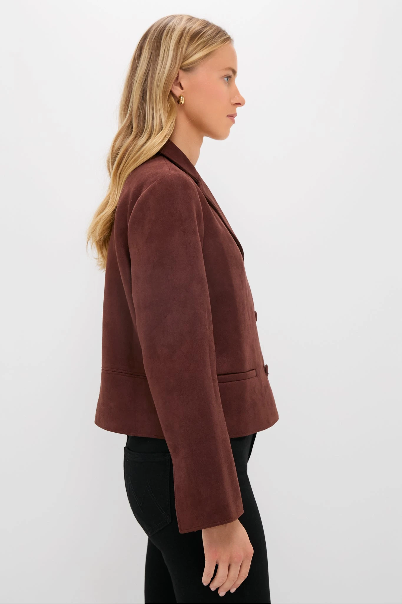 Deep Mocha Vegan Suede Zaria Jacket 5 Deep Mocha Vegan Suede Zaria Jacket - Image 3