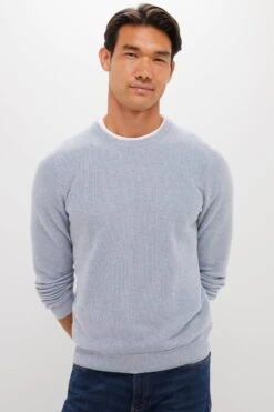 Marine Layer Misty Heather Gray Sweater Tee