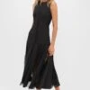 Black Mixed-Media Coco Maxi Dress -Urban Motion 2UKb5Ah54tPnARTgShz2a0ePOMaKha1x 1