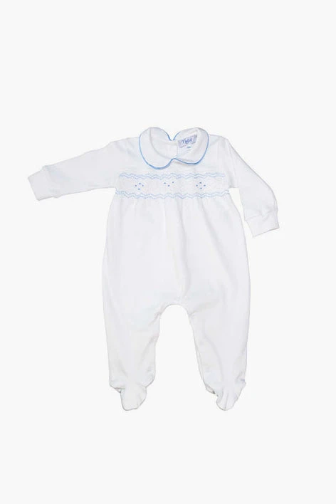 Nella Smocked Boy Footie 3 Nella Smocked Boy Footie