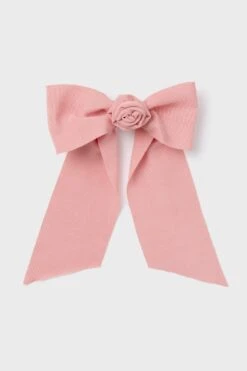 Pink Rosette Hair Bow