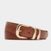 Brown Croc-Embossed Western Belt -Urban Motion 49rh9klvJ4V16QJnpQFAKEtMPtDmDdxQ 1