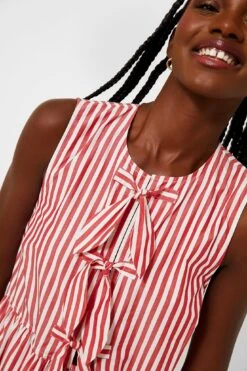 Ganni Barbados Cherry Stripe Cotton Mini Bow Tie Dress -Urban Motion 4hThOLpQPHRSEZ61awHQmxKwZuvtPDbE 1