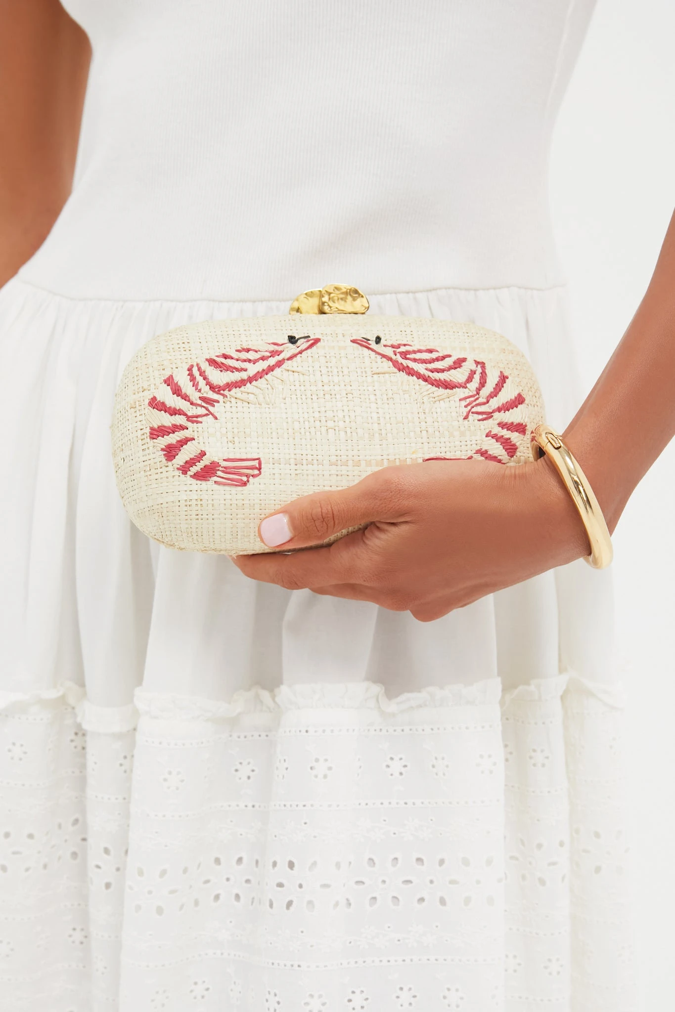 Natural And Red Shrimps Minaudiere 4 Natural And Red Shrimps Minaudiere - Image 2