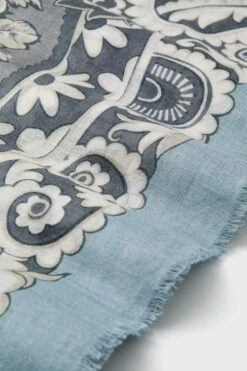 Blue Filigree Silk Cashmere Blend Large Scarf 12 Blue Filigree Silk Cashmere Blend Large Scarf -Urban Motion 52rJmfXBuflB8gNR3l1k2SkjVZ2MVZAC 1