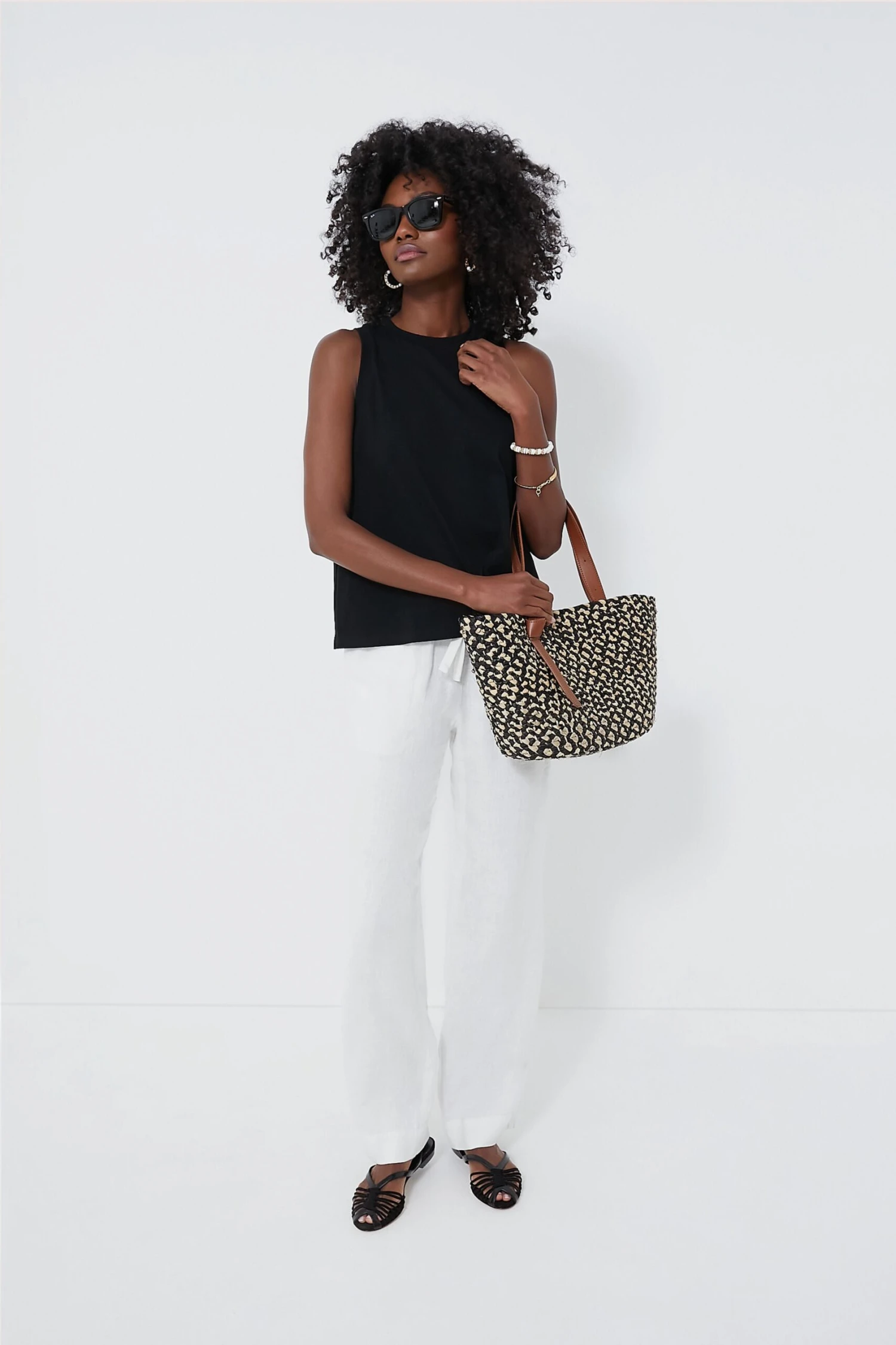 Black Anthos Cotton Tank 4 Black Anthos Cotton Tank - Image 2