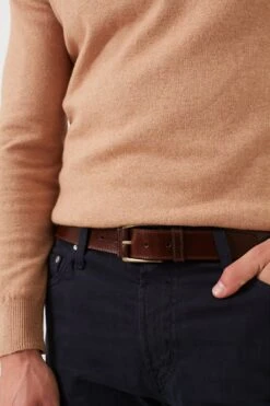 Brown Wyatt 34mm Genuine Leather Casual Jean Belt -Urban Motion 6GQczKDylsVbYFQA4GXWJjCRQqydgAyX 1