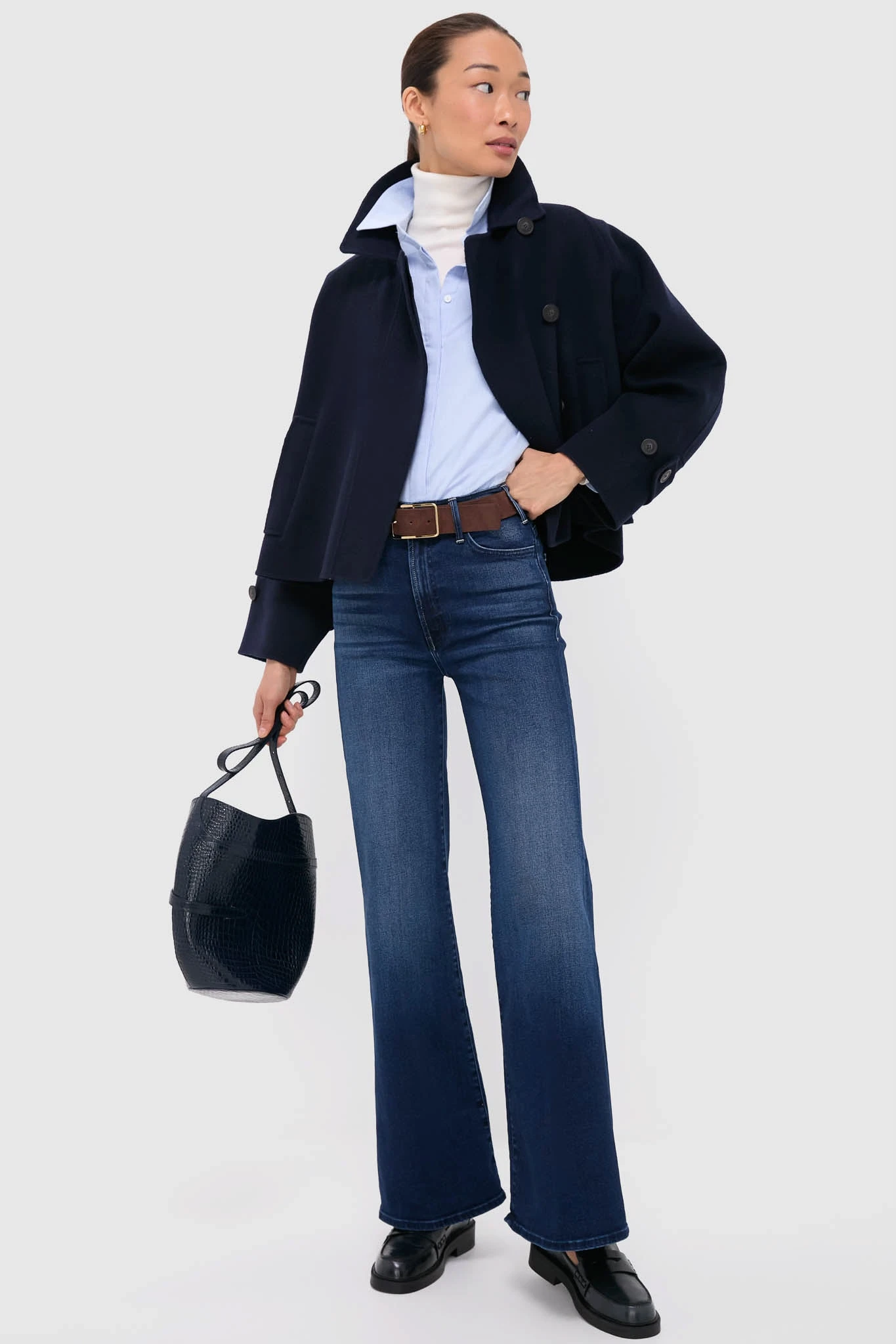 Weekend Max Mara Navy Carella Short Coat 4 Weekend Max Mara Navy Carella Short Coat - Image 2