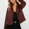Deep Mocha Vegan Suede Zaria Jacket -Urban Motion 7St6gvCaUqVTn2rGgVJUn99F7QavpsUU 1
