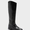 Black Leather Ryder Boots