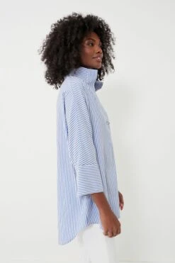 Blue Stripe Willow Blouse -Urban Motion 7ncWC1srXIjB8onaMyrpONH8SotVfllp 1