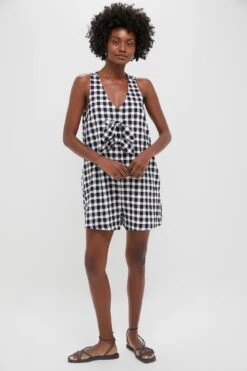 Black Gingham Myla Romper -Urban Motion 8OhGANd80Jd6DaQneLeIcytw5Hp9ZISI 1