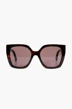 Gucci Havana Square Sunglasses