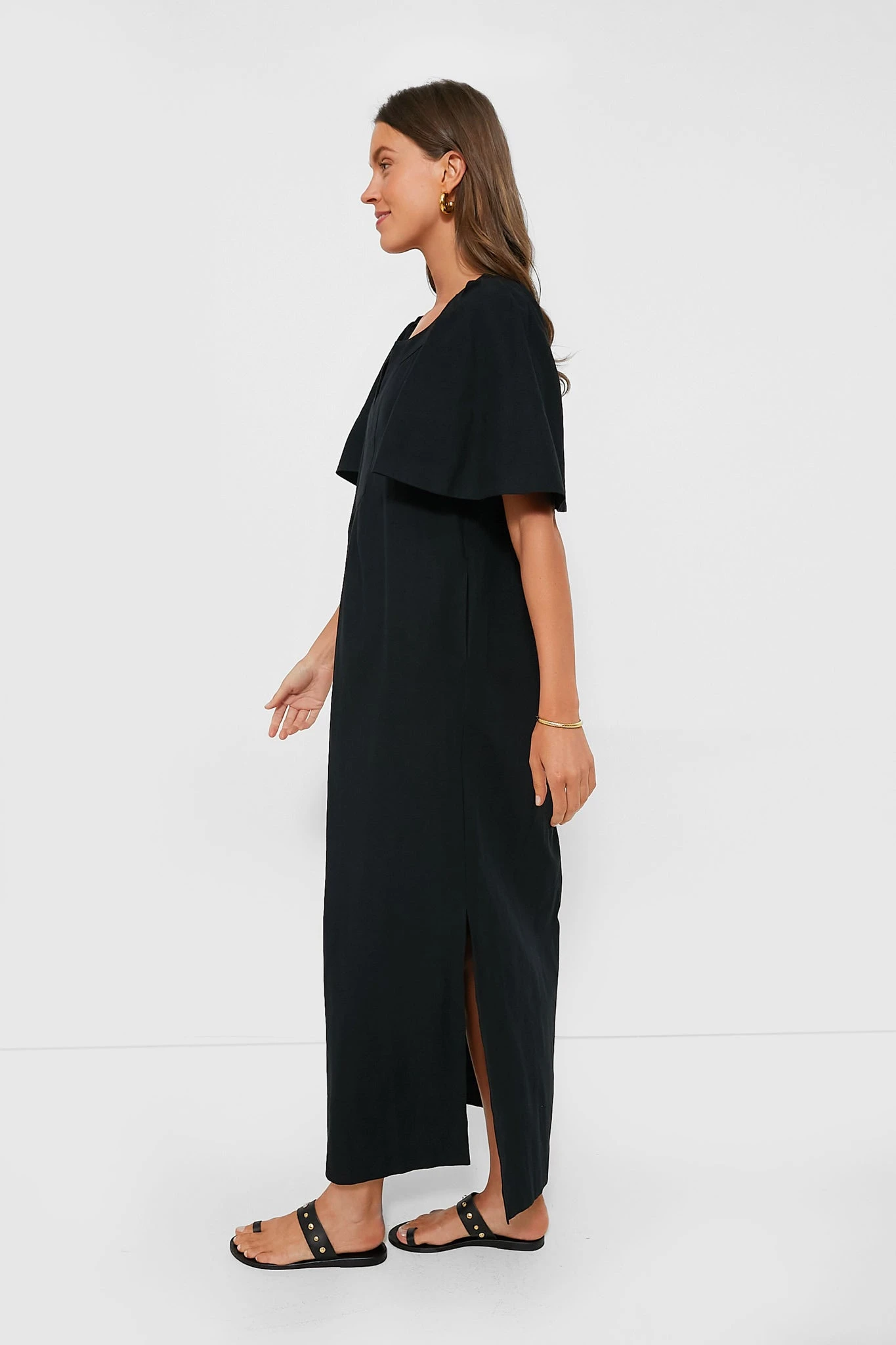 Black Finley Flutter Sleeve Maxi Dress 5 Black Finley Flutter Sleeve Maxi Dress - Image 3