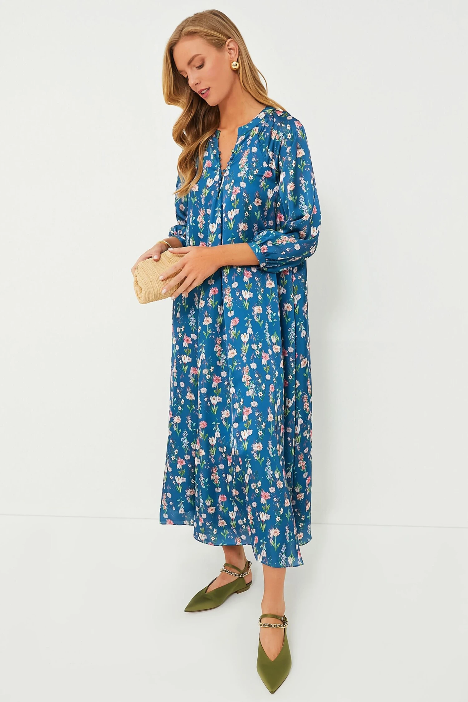 Navy Floral Zoe Maxi Dress 4 Navy Floral Zoe Maxi Dress - Image 2