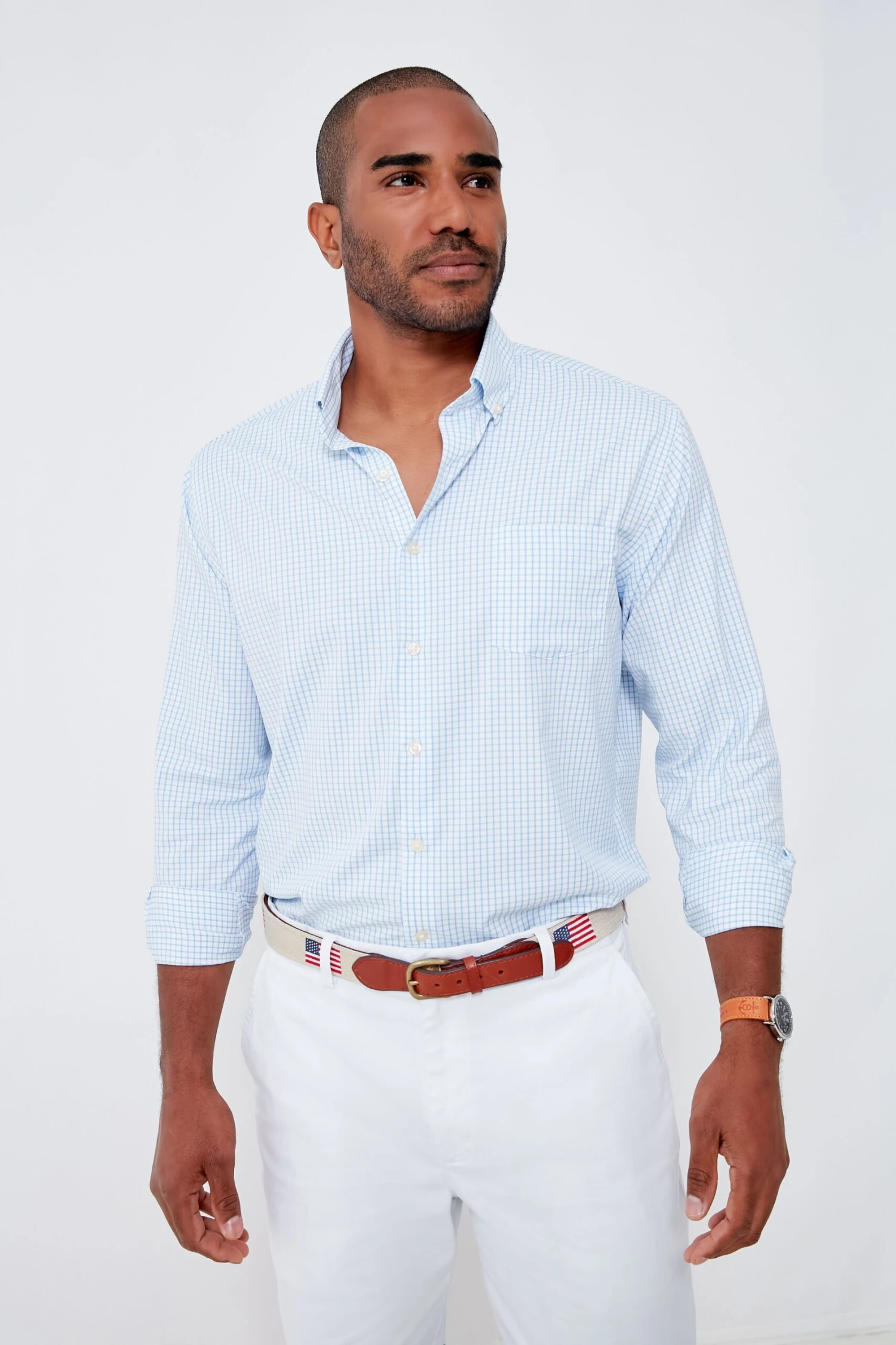 Peter Millar Cottage Blue Hanford Performance Twill Sport Shirt 3 Peter Millar Cottage Blue Hanford Performance Twill Sport Shirt