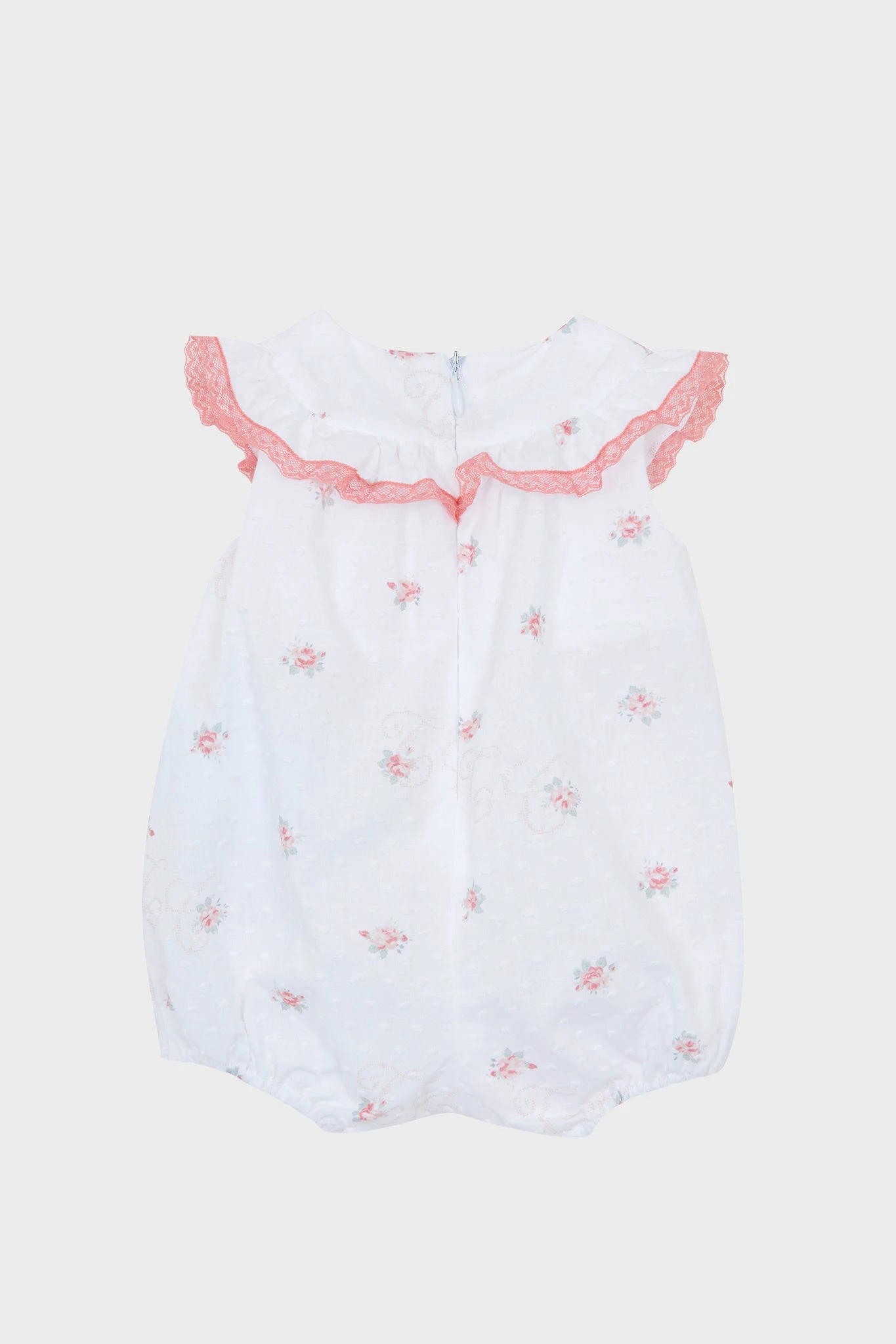 TARTINE ET CHOCOLAT White Floral Baby Romper 5 TARTINE ET CHOCOLAT White Floral Baby Romper - Image 3