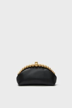Cult Gaia Black Una Clutch