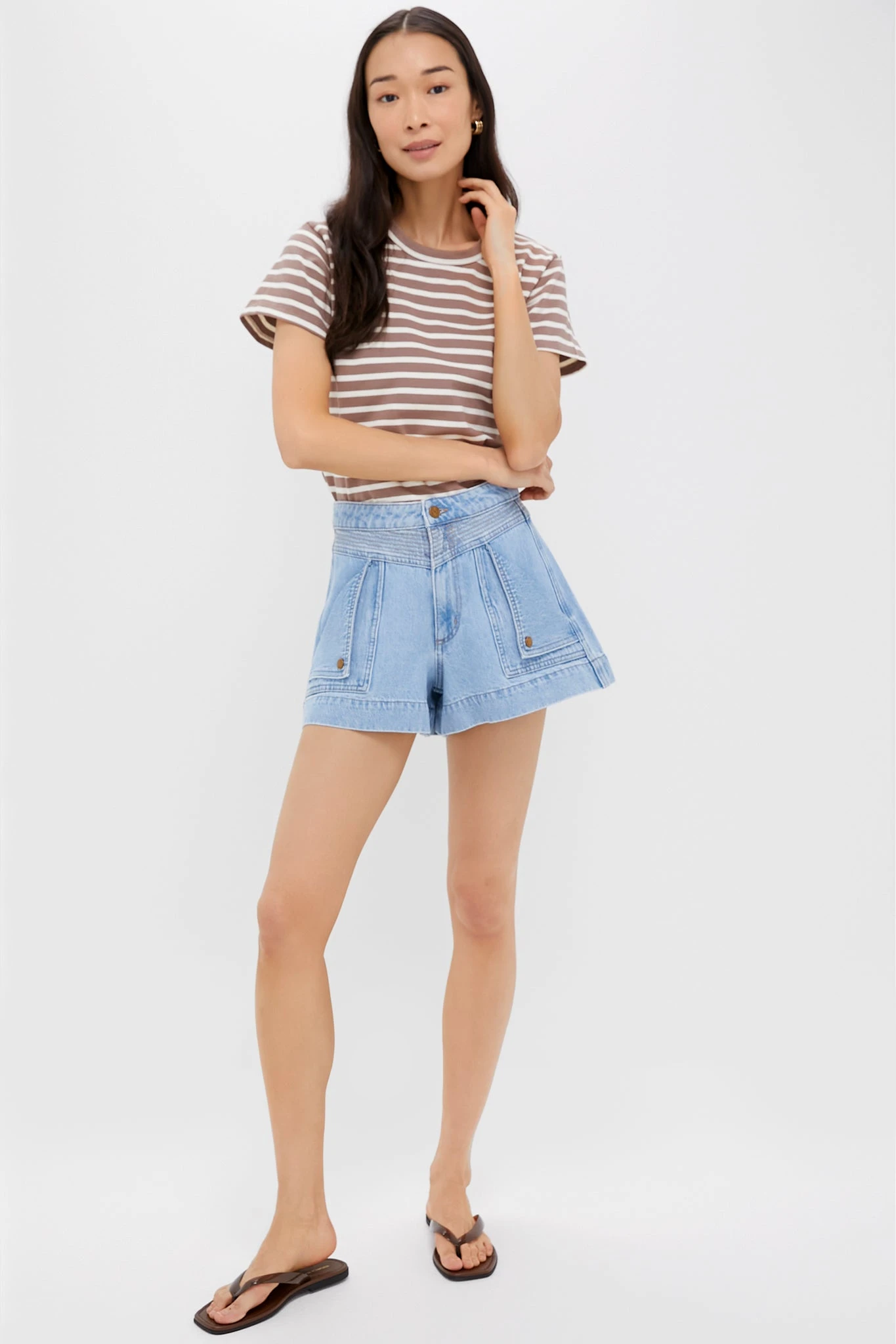 Stonewash Celene Denim Shorts 8 Stonewash Celene Denim Shorts - Image 6