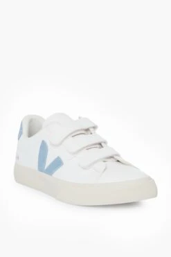 Veja Extra White Steel Blue Recife Logo Sneakers