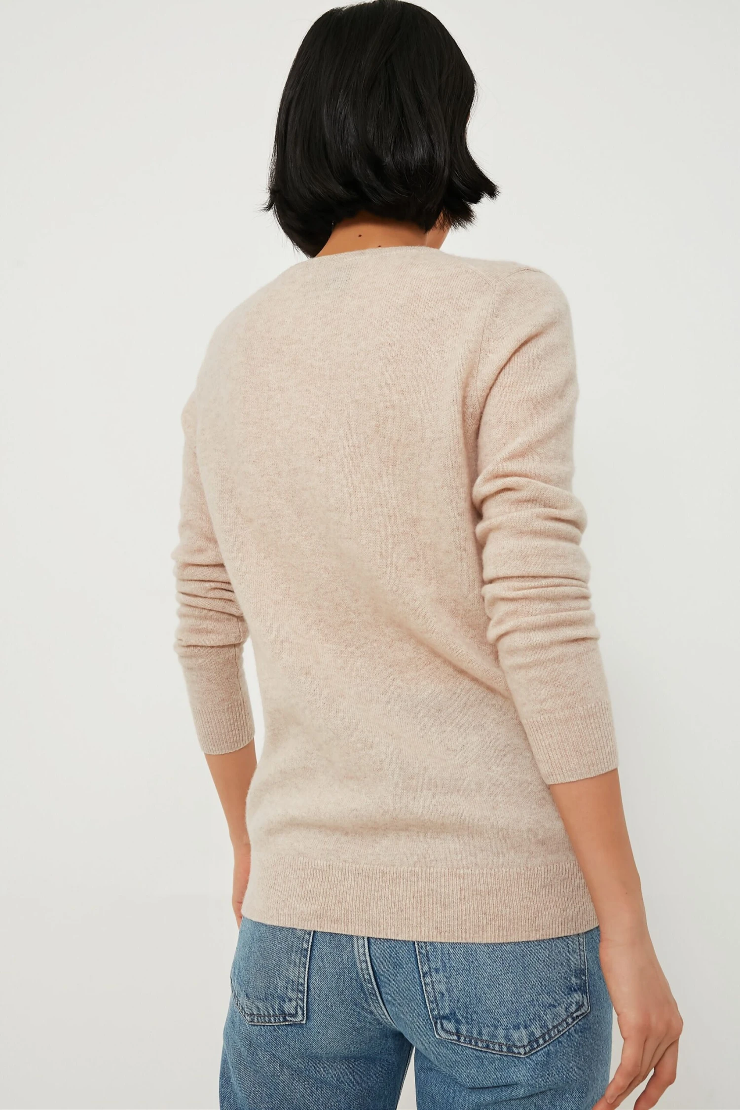 Sandstone Cashmere V-Neck Sweater 6 Sandstone Cashmere V-Neck Sweater - Image 4