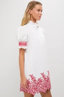 White & Red Embroidery Eliza Mini Dress 10 White & Red Embroidery Eliza Mini Dress -Urban Motion DwxJEiifIlh9ffPLKf0yn5olYsix4uVp 1