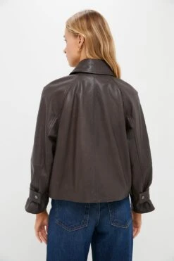 Weekend Max Mara Dark Brown Berbice Leather Jacket -Urban Motion EJbRLKgD1IeAT1xgNjNzMGYcTWYzLi1f 1