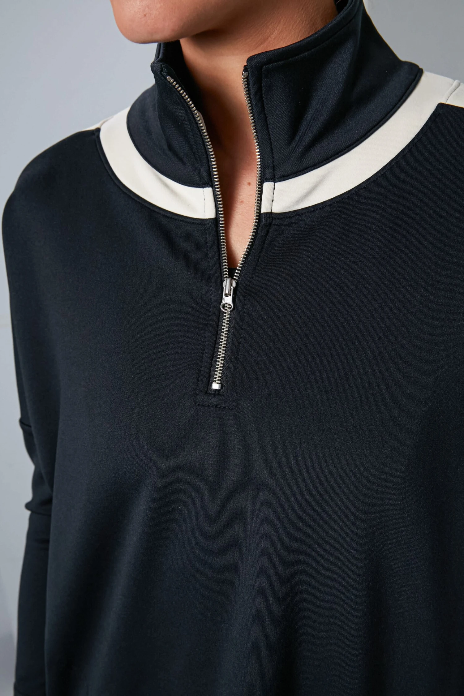 Black And Ivory Amelie Quarter Zip 8 Black And Ivory Amelie Quarter Zip - Image 6