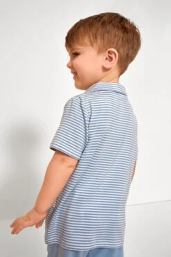 Blue Stripe Golf Polo Shirt And Short Set -Urban Motion FQjAcLXNm1jV1z1tE0clqRhL5QbEILvL 1