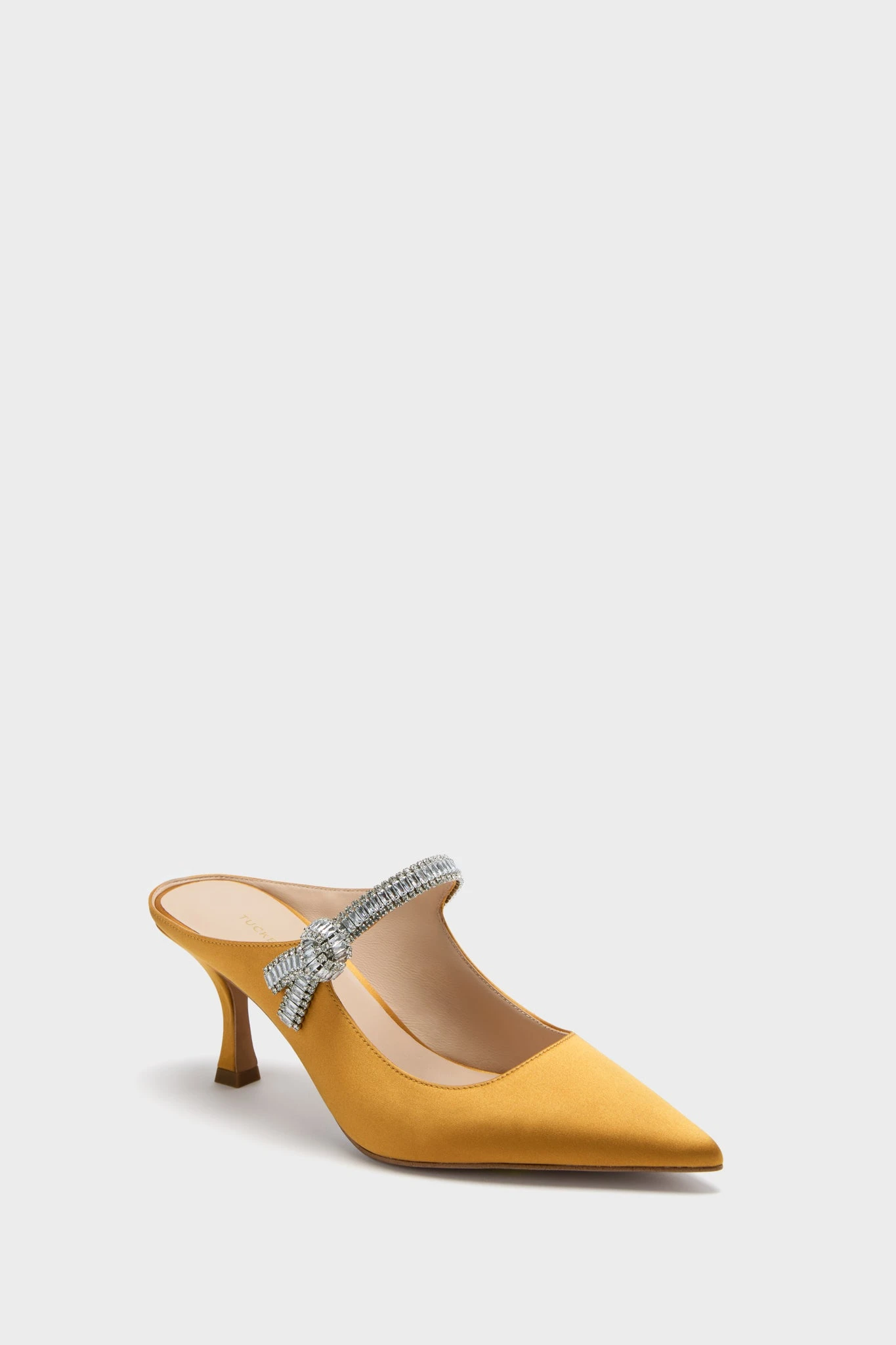Marigold Satin Mae Heels 3 Marigold Satin Mae Heels