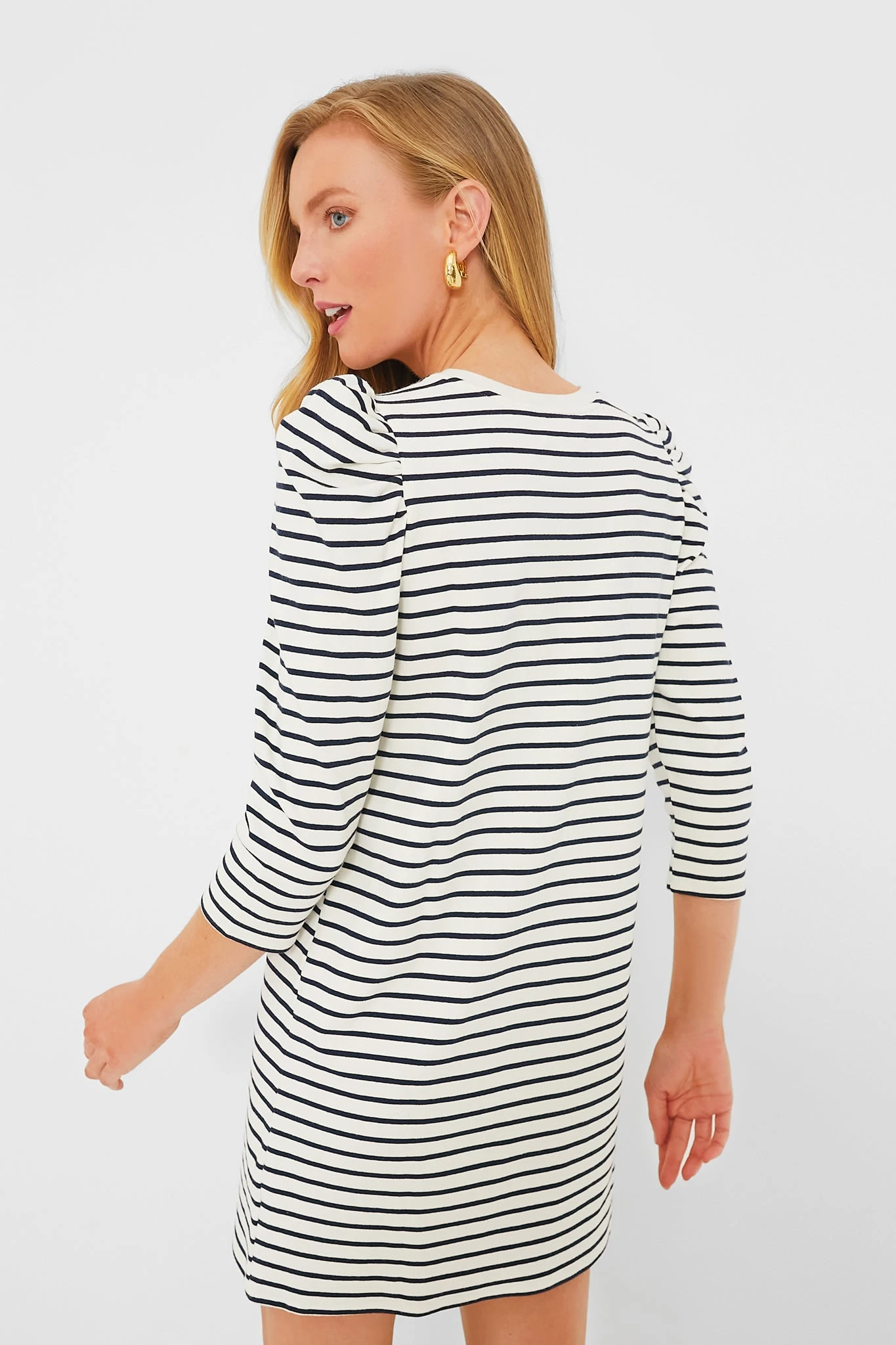 Navy Stripe Vesty Mini Dress 6 Navy Stripe Vesty Mini Dress - Image 4