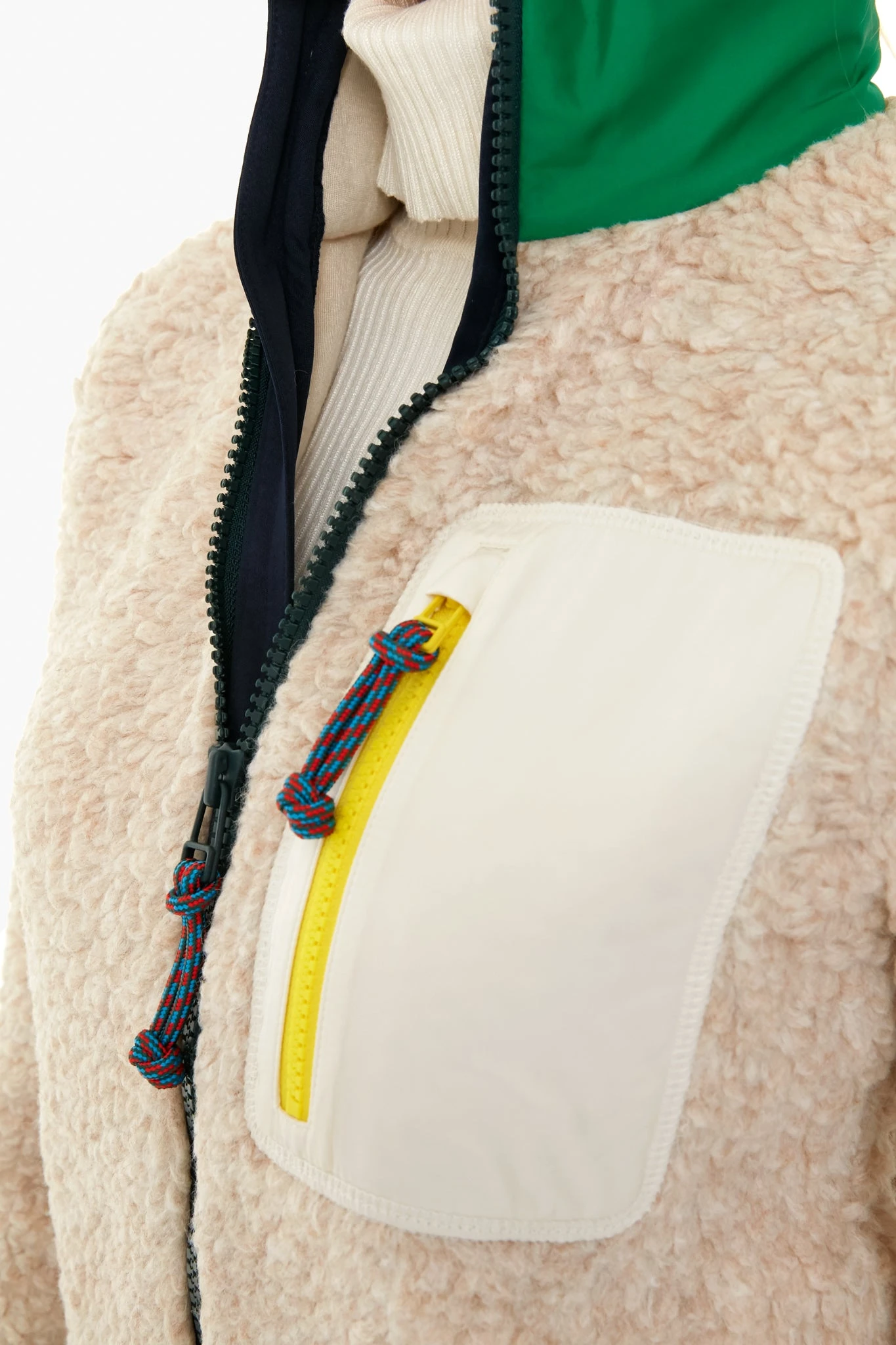 Natural Heather Sherpa Fleece Jacket 8 Natural Heather Sherpa Fleece Jacket - Image 6