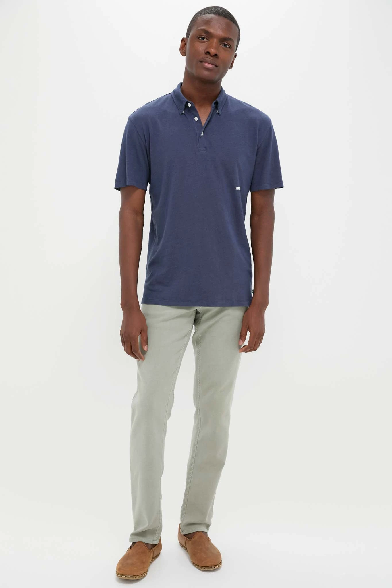 Nautical Blue Drift Linen Polo 8 Nautical Blue Drift Linen Polo - Image 6