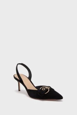 Veronica Beard Black Roxy Heels