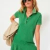 Green Pique May Polo Dress -Urban Motion GdiTbUmi2ZHsnyQXjcnRW6kfLLtnRgnG 1