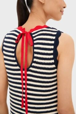 Navy Striped Fasano Dress -Urban Motion GsnccafyFZBLfvbS1PRdeAngnm7h5HnK 1