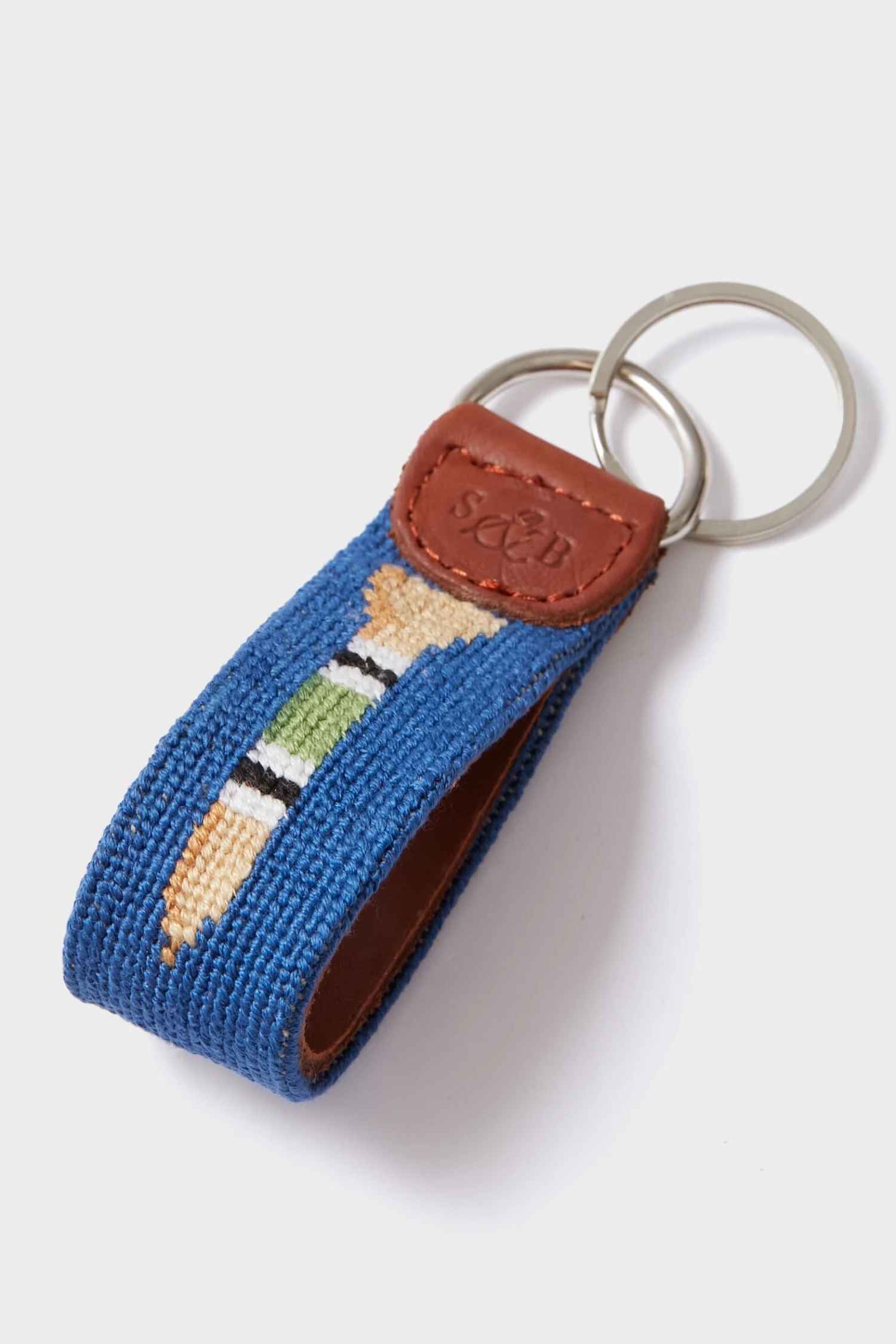 Golf Tees Needlepoint Key Fob 4 Golf Tees Needlepoint Key Fob - Image 2