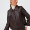 Ba&sh Marron Milo Jacket -Urban Motion Hbwojg7QtQAAKWZZrO89lHEb3VikW63k 1