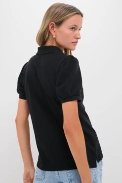 Black Pique Puff Sleeve Peggy Polo 11 Black Pique Puff Sleeve Peggy Polo -Urban Motion HpwTI2Rnrv5FA3FXaTYVVMLMh4uMEVa3 1