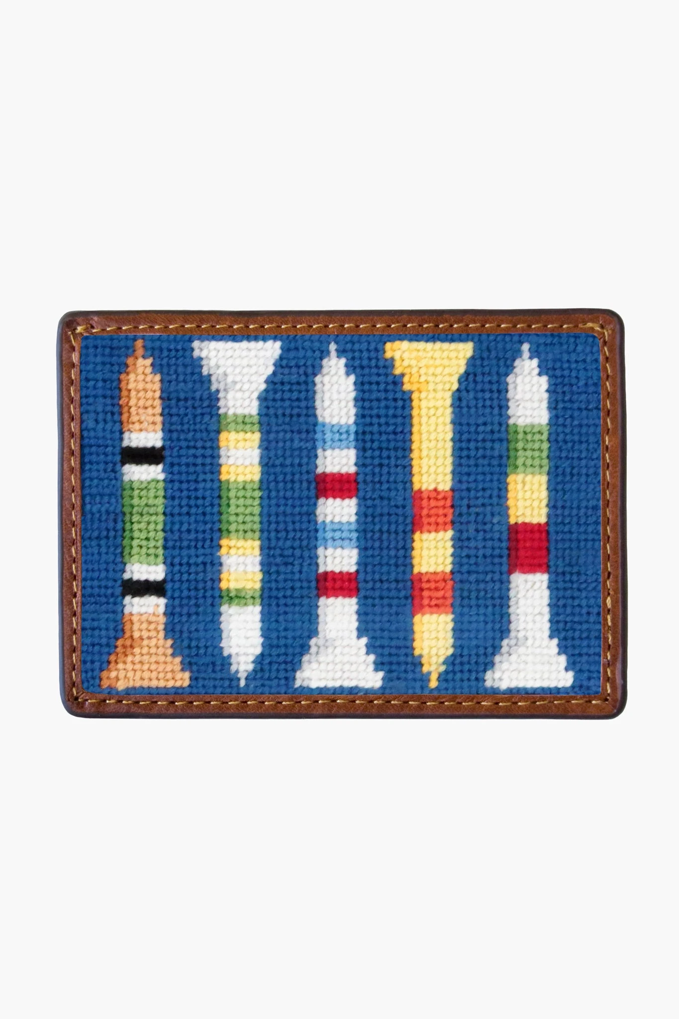 Golf Tees Needlepoint Credit Card Wallet 3 Golf Tees Needlepoint Credit Card Wallet