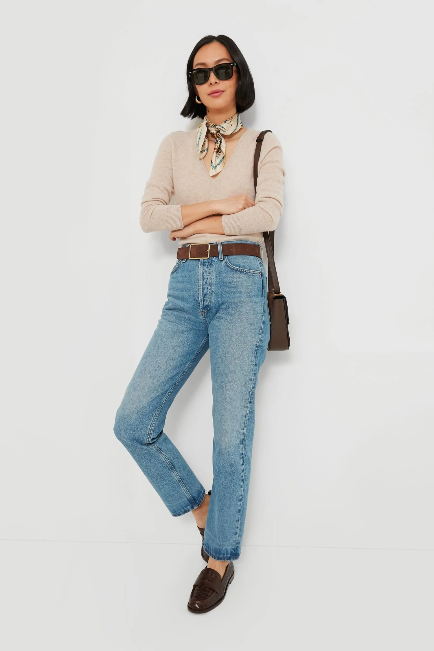 Sandstone Cashmere V-Neck Sweater 4 Sandstone Cashmere V-Neck Sweater - Image 2