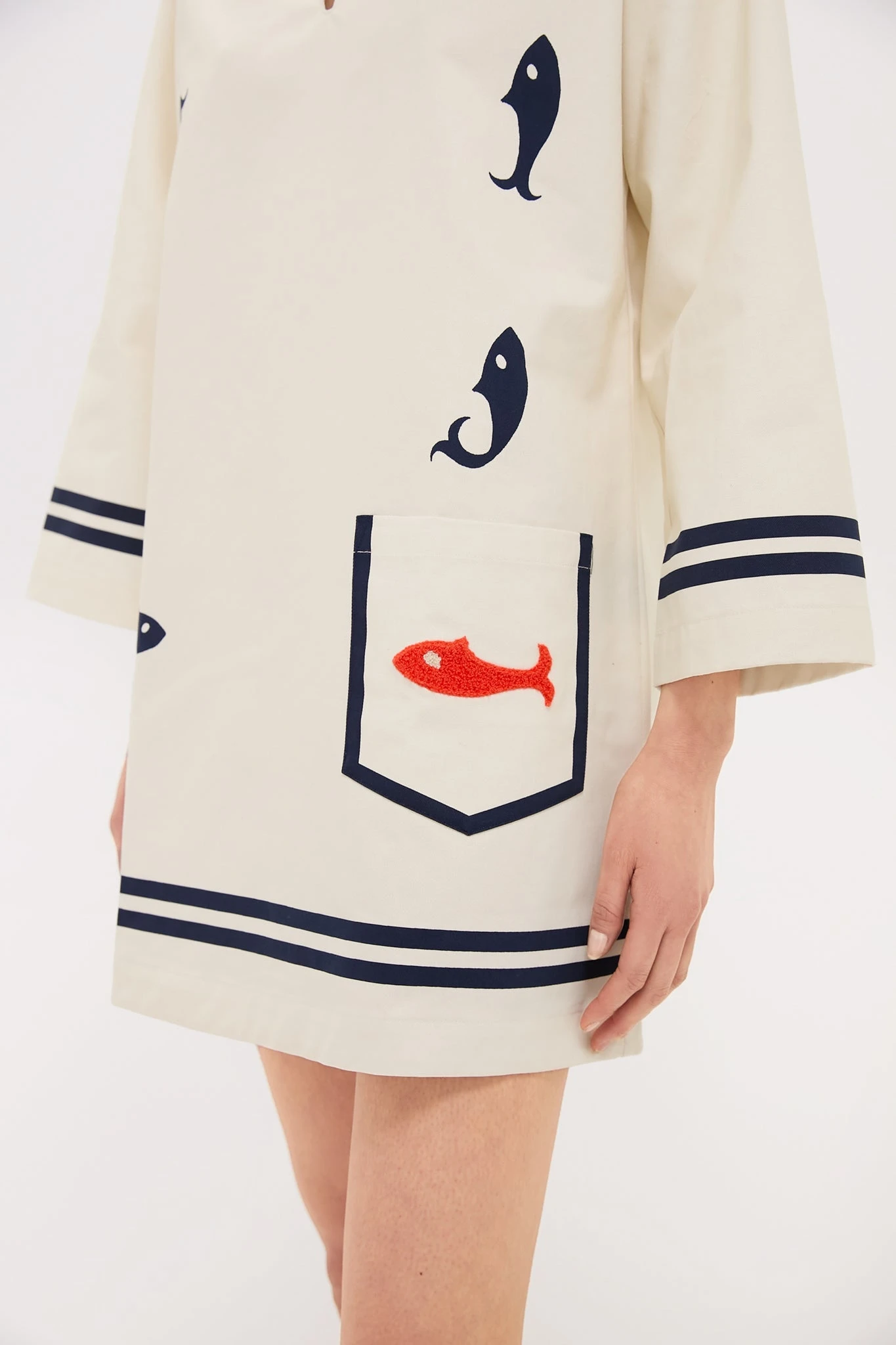 Cream Marine Tunic Dress 7 Cream Marine Tunic Dress - Image 5