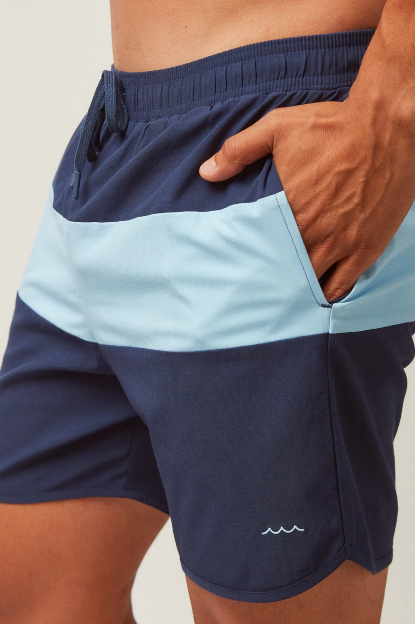 Men's Navy Stripe Boardie 4 Men's Navy Stripe Boardie - Image 2