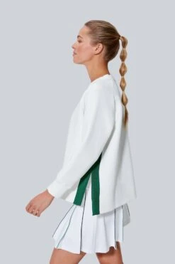 White And Green Stripe Maggie Pullover -Urban Motion JU81fAX7Dh2KjRP8HpESYcI1bNNZyPJZ 1