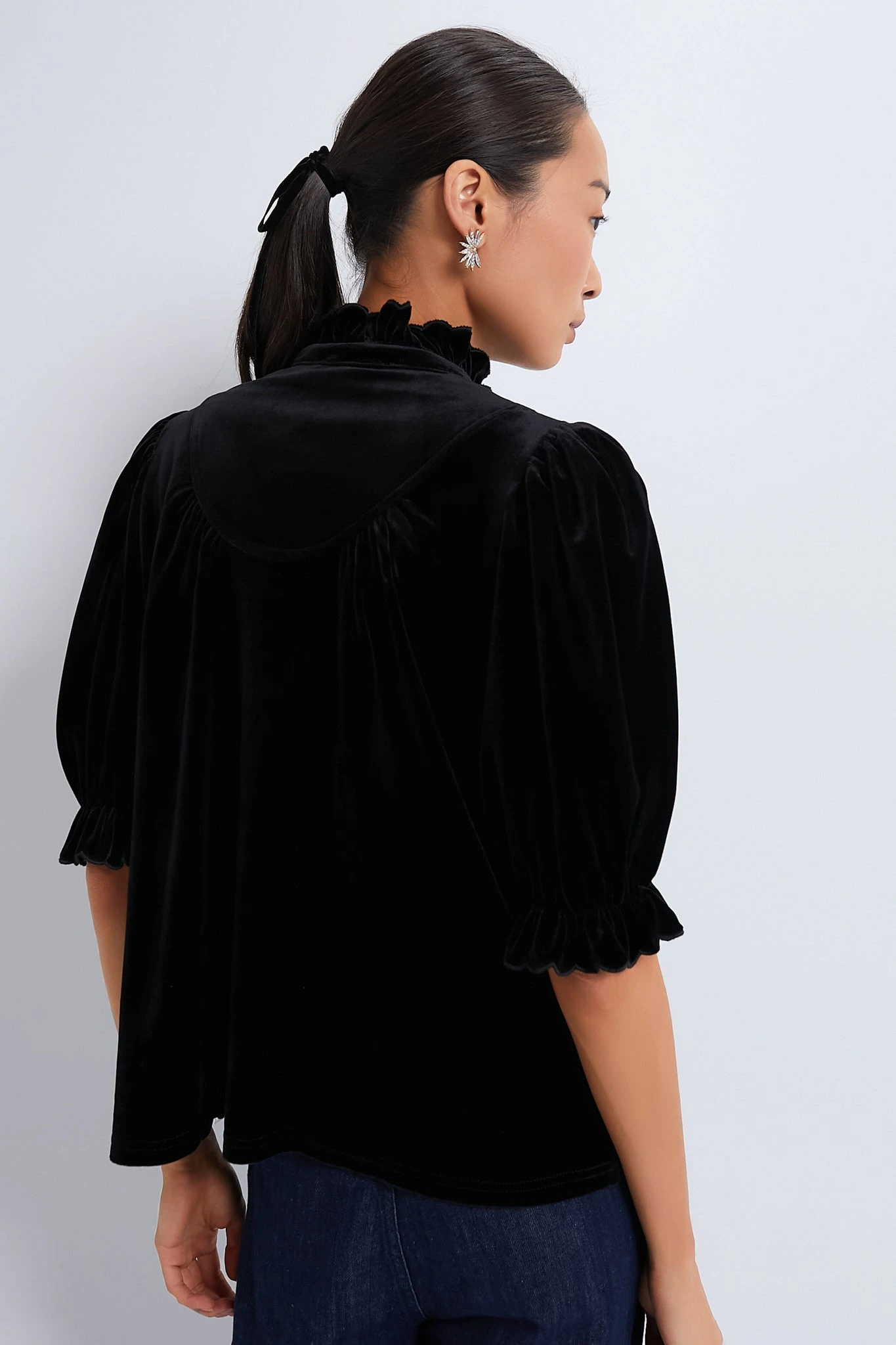 Black Velvet Selena Blouse 6 Black Velvet Selena Blouse - Image 4
