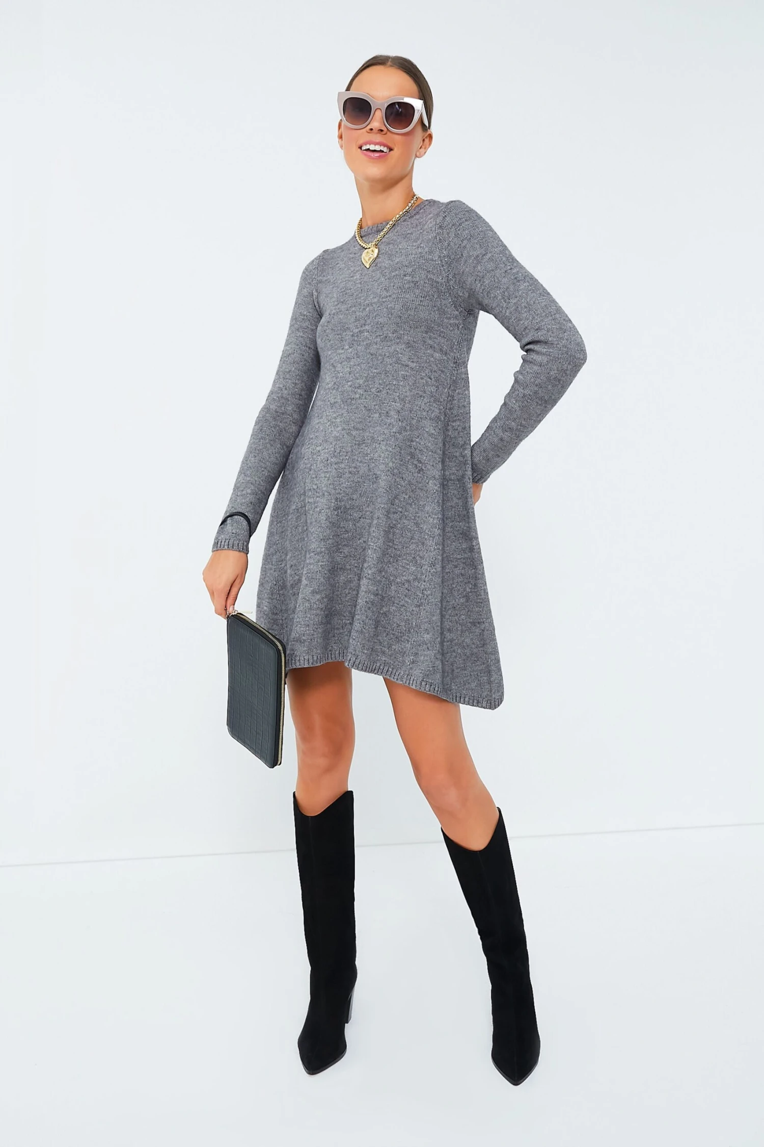 Black Croc Travel Wallet 5 Black Croc Travel Wallet - Image 3